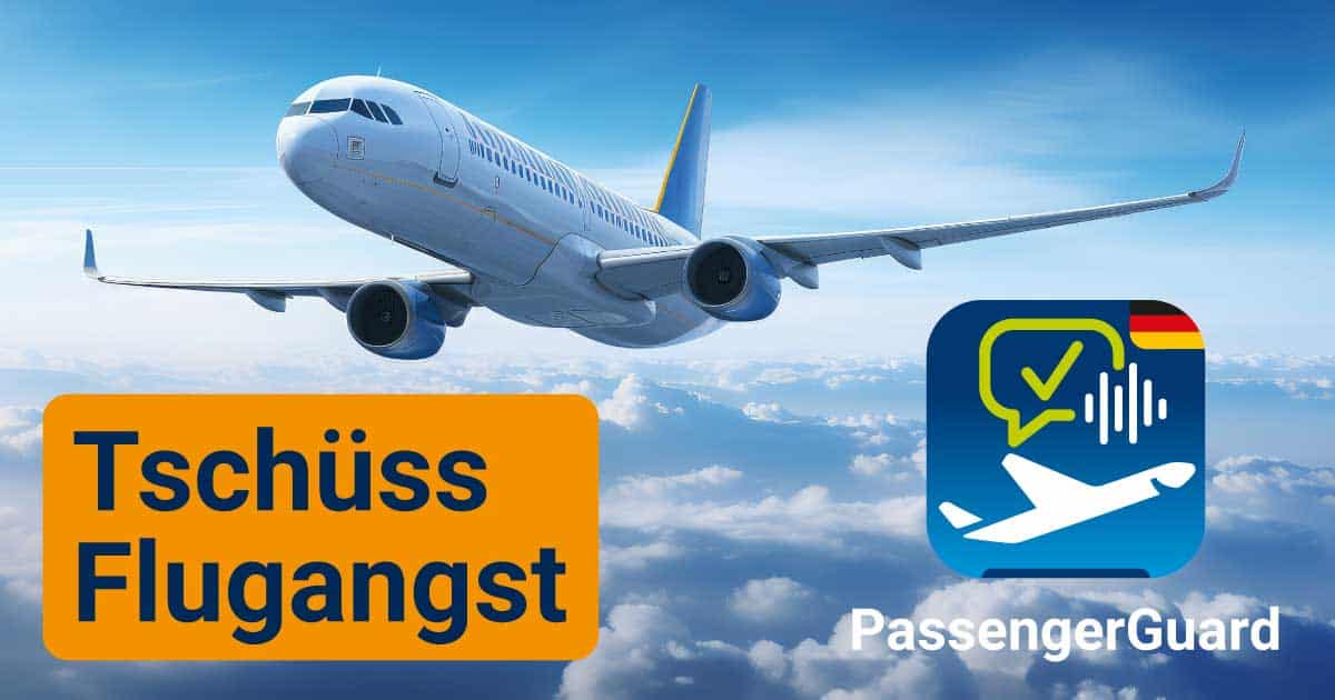 Flugangst? PassengerGuard hilft dir, viele der Auslöser von Flugangst in weniger als 10 Sitzungen vollständig zu bewältigen.