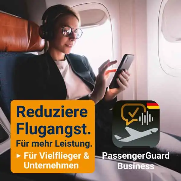 Reduziere Flugangst. Für mehr Leistung als Vielflieger in der Business Class